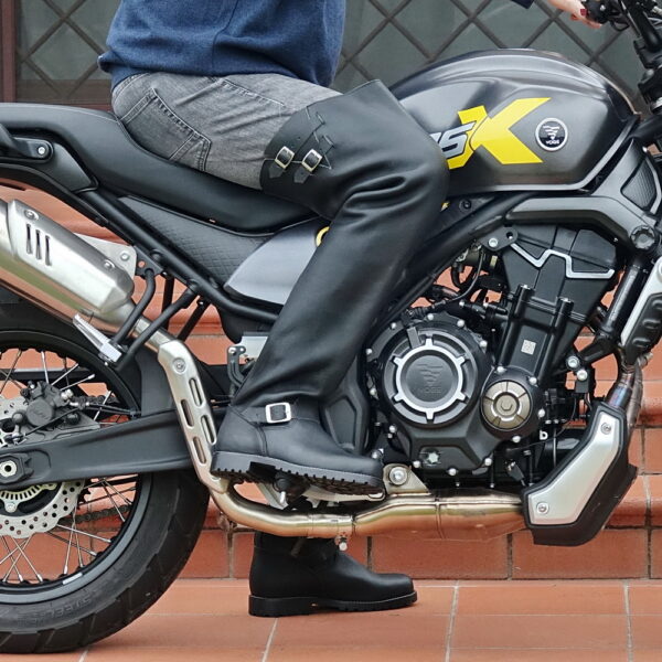 Classic Biker Thigh High Boots - Image 10