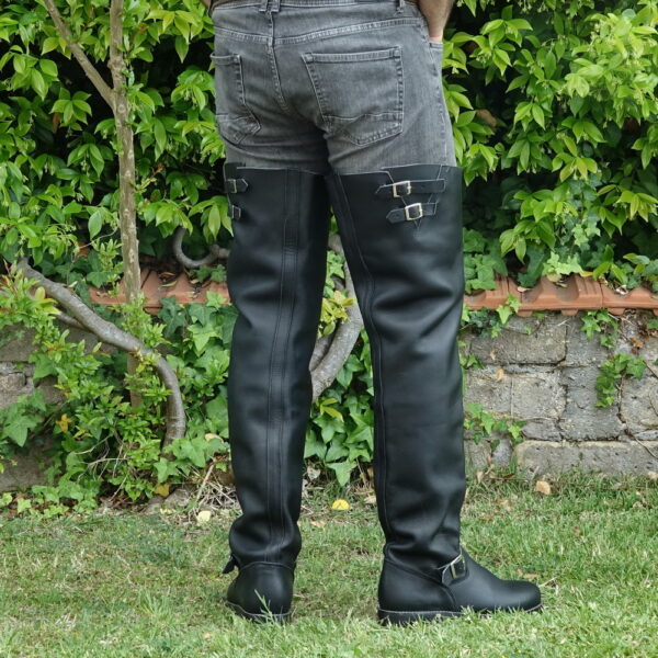 Classic Biker Thigh High Boots - Image 7