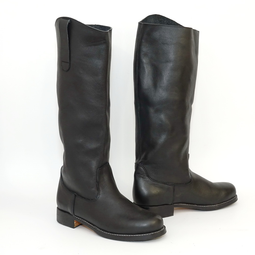 Roughbiker boots horse hunting riding all black (1)