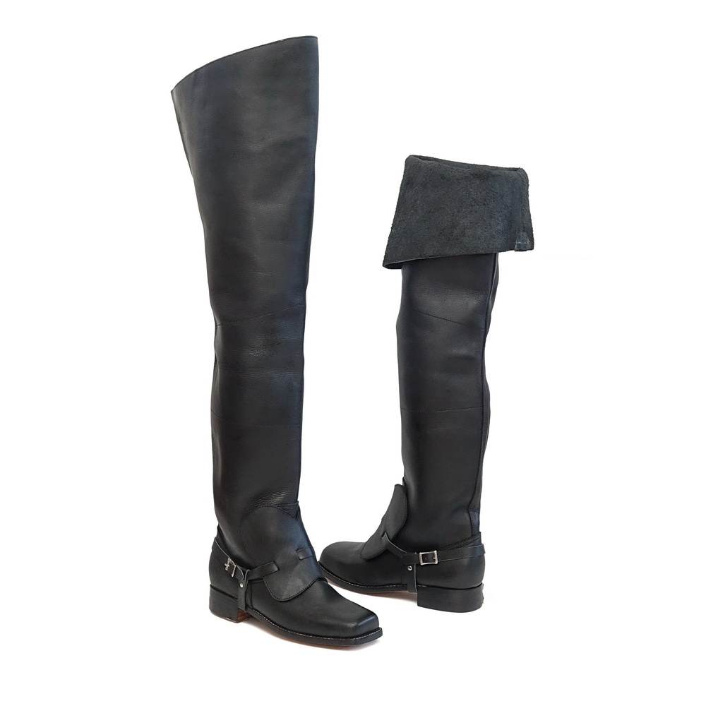 roughbiker musketeer tall boots color black (4)